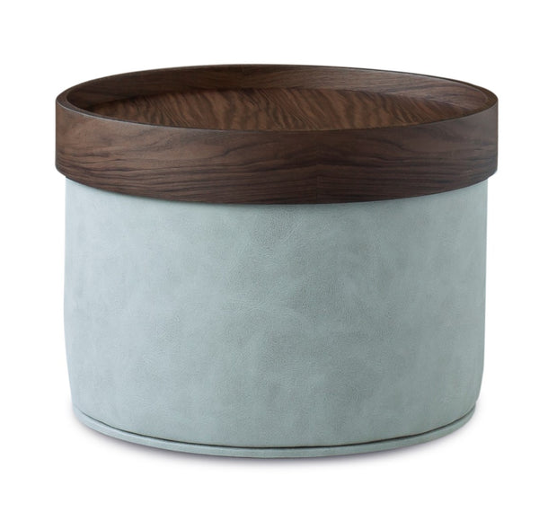 Soho Concept Celine Pouf - Stylish 17.7" Nubuck & Velvet Upholstery, 350 Lb Capacity, 10-year Guarantee, Grey/White Beige,Walnut  Soho-concept-dining-chair-13449