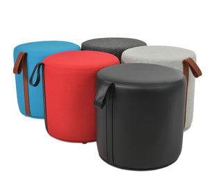 Soho Concept Celine Pouf - Stylish 23.6" Wool & Boucle Fabric Ottoman With 10-year Guarantee, Made In Turkey Dark Grey,Silver  Soho-concept-dining-chair-13457