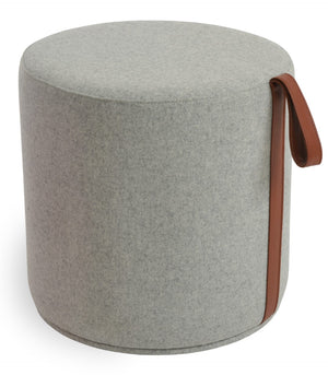 Soho Concept Celine Pouf - Stylish Compact Seating In Beige With 10-year Guarantee, Premium Wool & Boucle Fabric Silver  Soho-concept-dining-chair-13459