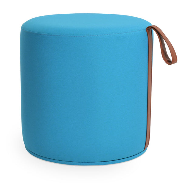 Soho Concept Celine Pouf - Stylish 17.7" Nubuck & Velvet Upholstery, 350 Lb Capacity, 10-year Guarantee, Grey/White Turquoise  Soho-concept-dining-chair-13462