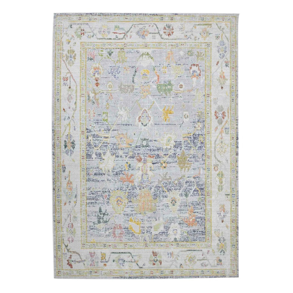 Amer Rugs Century Vintage Bordered Power-loom Runner Rug - Timeless Elegance For Any Home Décor Space Ivory Polyester Cen220203