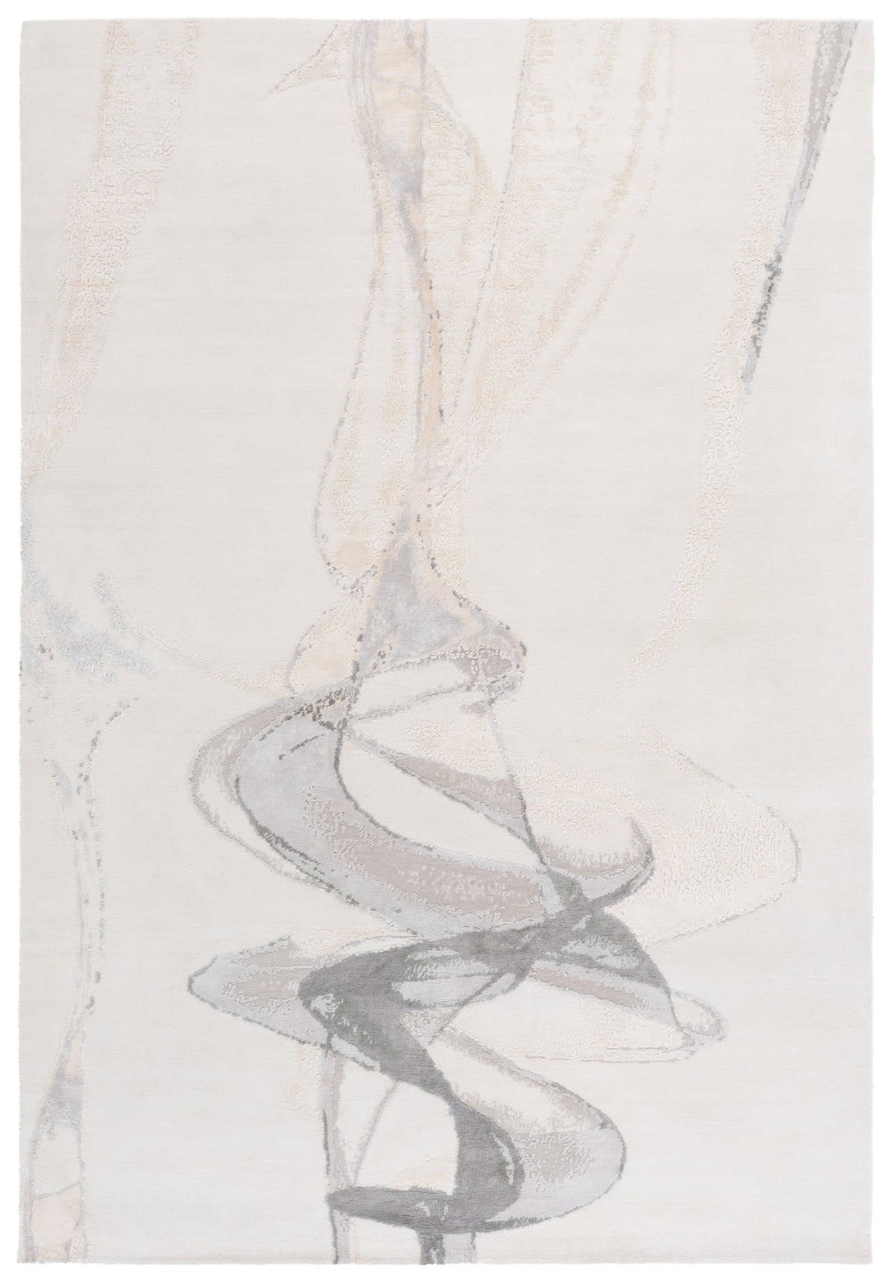 Safavieh Centennial Modern Grey/Ivory Area Rug - Hand-knotted Luxury, 9' X 12' | Timeless Elegance & Comfort Grey ,Ivory 55% Wool,30% Silk,15% Cotton Cen401f-9