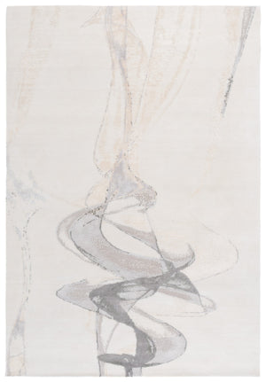 Safavieh Centennial Modern Grey/Ivory Area Rug - Hand-knotted Luxury, 9' X 12' | Timeless Elegance & Comfort Grey ,Ivory 55% Wool,30% Silk,15% Cotton Cen401f-9