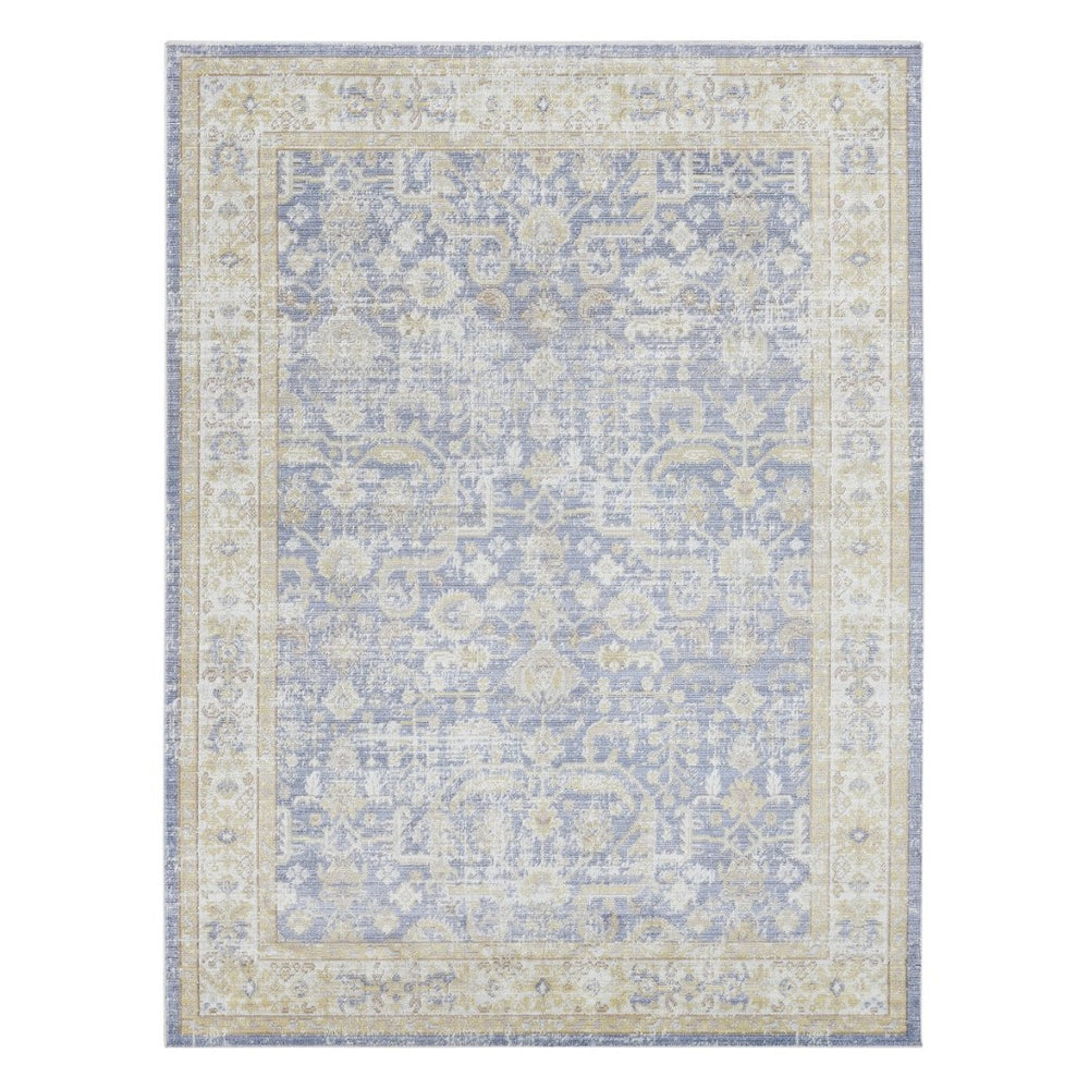 Amer Rugs Century Vintage Medallion Power-loom Rug In Navy And Pink - Timeless Design For Any Space Lavender,Ivory Polyester Cen6311511