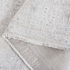 Safavieh Centennial Hand-knotted Area Rug – Luxurious Silk & Wool Blend For Elegant Home Décor Appeal Light Grey ,Beige 50% Silk,40% Wool,10% Cotton Cen901f-6