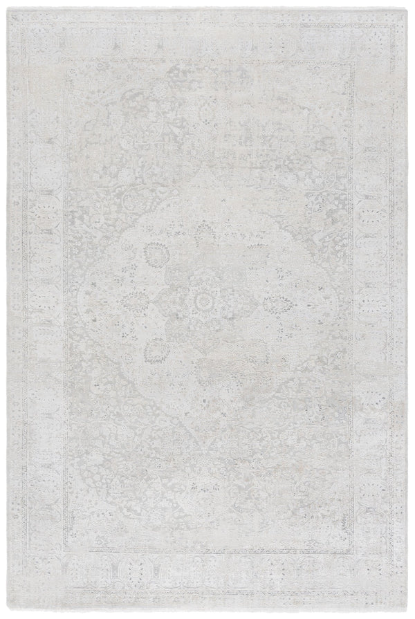 Safavieh Centennial Hand-knotted Area Rug – Luxurious Silk & Wool Blend For Elegant Home Décor Appeal Light Grey ,Beige 50% Silk,40% Wool,10% Cotton Cen901f-6