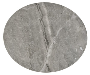 Soho Concept Ceramic 40" Round Tabletop - 13.5mm Solid Italian Ceramic In Elegant Grey-white Carrera Finish Grey  Soho-concept-dining-chair-13590