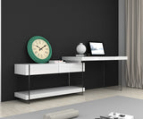 Cloud Desk White High Gloss