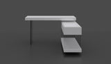 Cloud Desk White High Gloss