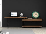 Elm Desk White High Gloss