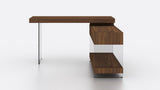 Elm Desk White High Gloss