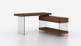 Elm Desk White High Gloss