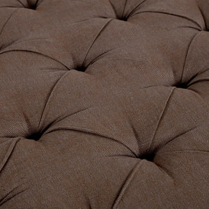 Maison Tufted Ottoman Limed Grey Oak, Aubergine Linen CF064 E272 A008 Zentique