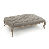 Maison Rectangular Ottoman Limed Grey Oak, Grey Linen CF064 E272 A048 Zentique