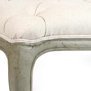 Zentique Maison Tufted Ottoman — Versatile Button-Tufted Birch Frame Bench for Seating, Footrest, or Table (96 characters) CF064 432 C020