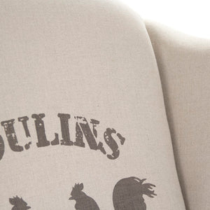 Zentique Zacharie Club Chair with Solid Oak Frame and Breathable Linen Upholstery for Timeless, Cozy Seating 94 chars Reclaimed Oak, Natural Linen CF075 E255-3 A003 #22