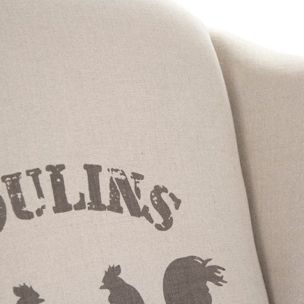 Zentique Zacharie Club Chair with Solid Oak Frame and Breathable Linen Upholstery for Timeless, Cozy Seating 94 chars Reclaimed Oak, Natural Linen CF075 E255-3 A003 #22