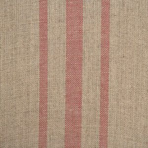 Zentique Liberte Deconstructed Arm Chair with Linen Upholstery and Solid Birch Frame for Cozy Modern Lounging Dry Finished Birch, Khaki Linen with Red Pinstripe, Burlap CF139 513 A034 Red Stripe