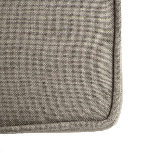 Zentique Crescenzo Solid Oak Bench with Linen Upholstery — Compact, Cushioned Seating for Entryway or Bedroom (96) CF162 E272 A048