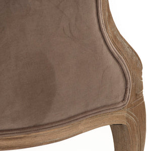 Benton Sofa Limed Grey Oak, Brown Velvet CFH170-3 E272 V011 Zentique