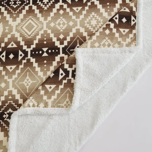 Hiend Accents Chalet Aztec Campfire Sherpa Throw - Embrace Cozy Evenings With Rustic Charm And Plush Comfort Multi Color Front, 100% Polyester,Back, 100% Polyester (Sherpa Fabric) Cf1779th-os-oc