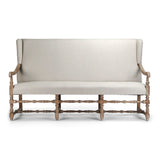 Franck Bench Limed Grey Oak, Natural Linen CF187-3 E272 A003 Zentique