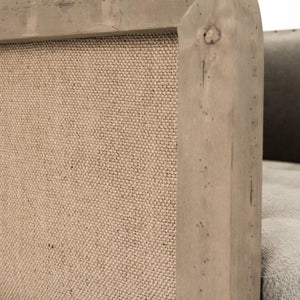 Zentique Vert deconstructed club chair with linen-burlap upholstery, solid birch frame, compact modern comfort 93 chars CF223-1 513 C064/AID010