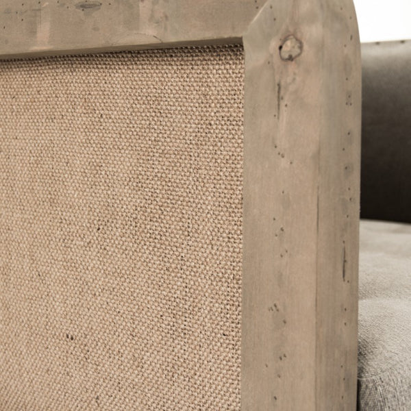 Zentique Vert deconstructed club chair with linen-burlap upholstery, solid birch frame, compact modern comfort 93 chars CF223-1 513 C064/AID010