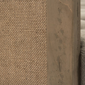 Zentique Vert Deconstructed Sofa with Birch Frame, Linen & Burlap Upholstery, Modern Relaxed Silhouette, Cozy Comfortentials CF223-3 513 C064/AID010