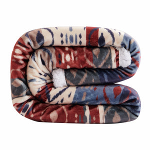 Hiend Accents Home On The Range Aztec Campfire Sherpa Throw - Embrace Southwestern Charm And Cozy Warmth Today! Multi Color Front, 100% Polyester,Back, 100% Polyester (Sherpa Fabric) Cf2237t2-os-oc