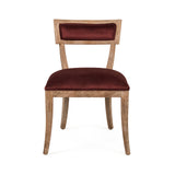 Carvell Side Chair Limed Grey Oak, Grey Velvet CF282 E272 11609 Zentique