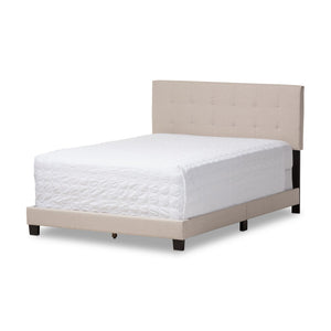 Baxton Studio Baxton Studio Brookfield Upholstered Queen Bed with Grid-Tufted Headboard for Modern Elegance Beige CF8747B-Beige-Queen