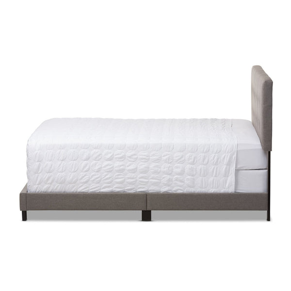 Baxton Studio Baxton Studio Brookfield Upholstered Queen Bed with Grid-Tufted Headboard for Modern Elegance Gray CF8747B-Grey-Queen
