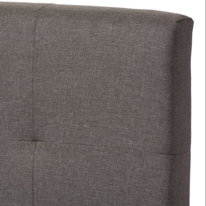Baxton Studio Baxton Studio Brookfield Upholstered Queen Bed with Grid-Tufted Headboard for Modern Elegance Gray CF8747B-Grey-Queen