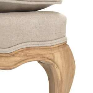 Bastille Settee Natural Oak, Natural Linen CFH004-2 E255 A003 Zentique