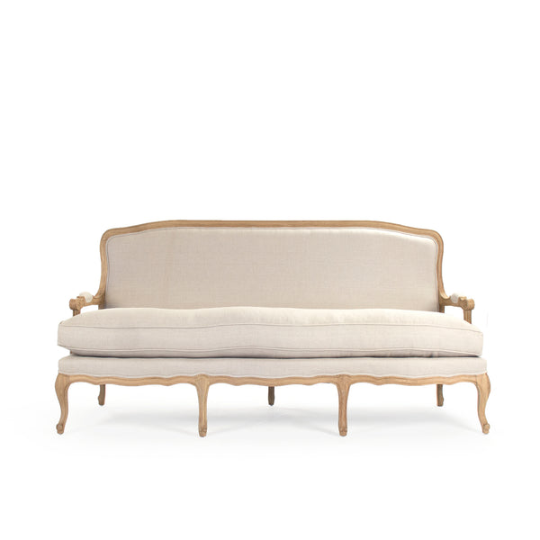 Bastille Sofa Natural Oak, Natural Linen CFH004-3 E255 A003 Zentique