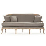 Bastille Sofa Limed Grey Oak, Grey Linen CFH004-3 E272 A048 Zentique
