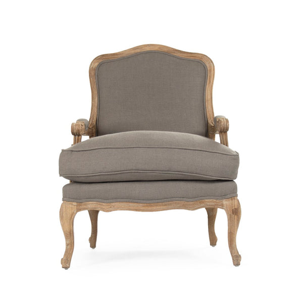 Bastille Arm Chair Limed Grey Oak, Grey Linen CFH004 E272 A048 Zentique