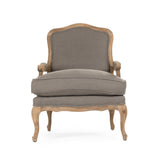 Bastille Arm Chair Limed Grey Oak, Grey Linen CFH004 E272 A048 Zentique