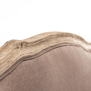 Maison Settee Limed Grey Oak, Aubergine Linen CFH007-2 E272 A008 Zentique