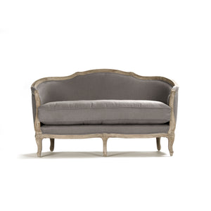 Maison Settee Limed Grey Oak, Grey Linen CFH007-2 E272 A048 Zentique
