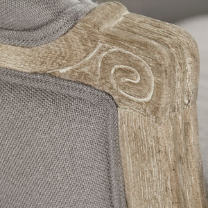 Maison Settee Limed Grey Oak, Grey Linen CFH007-2 E272 A048 Zentique