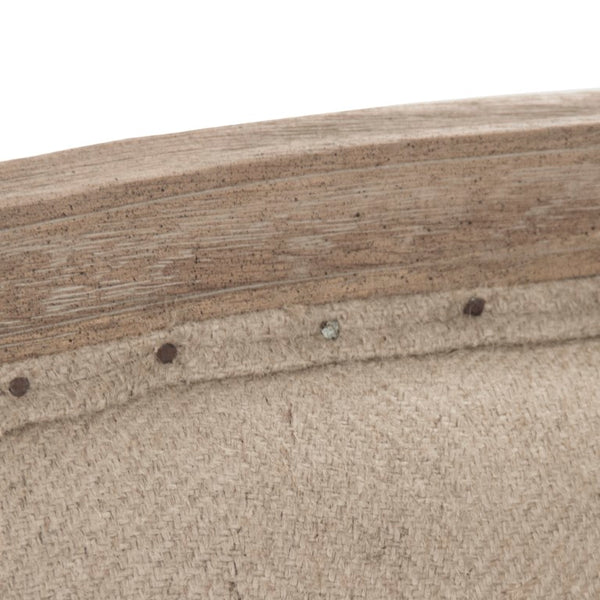 Zentique Maison Settee: Compact Oak Frame Linen-Burlap Sofa for Entryway, Transitional Style & Comfort (94 chars) CFH007-2 E272 Jute H009