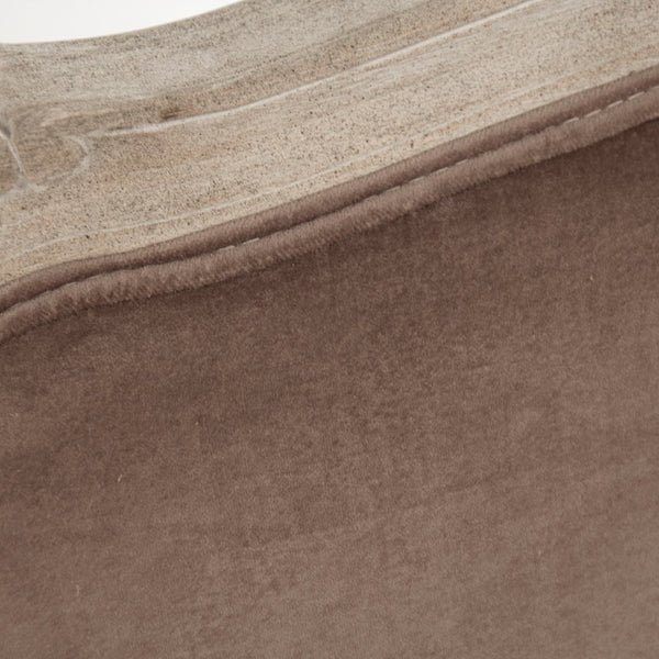 Maison Settee Limed Grey Oak, Brown Velvet CFH007-2 E272 V011 Zentique