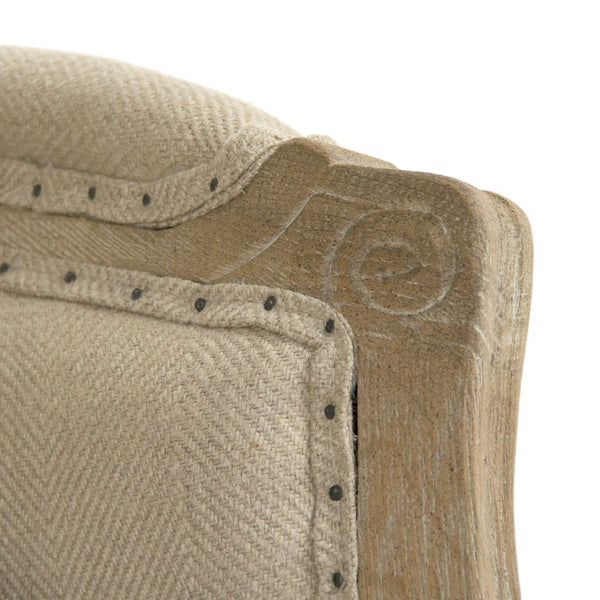 Zentique Maison Sofa Solid Oak Frame Linen Upholstery with Jute Accents — Plush Support, Timeless Scandinavian Charm (96 chars) CFH007-3 E272 Jute H009