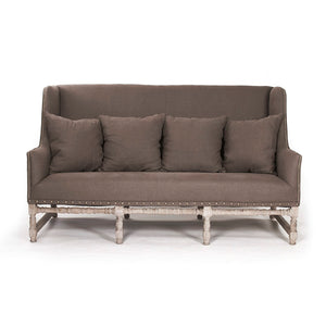 Zentique Aubert Sofa - Chic Comfort Meets Modern Elegance For Your Living Space And Ultimate Relaxation Experience Limed Grey Oak,Aubergine Linen Oak,Linen Cfh010-3 E272 A008