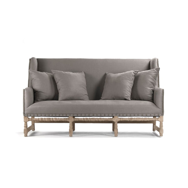 Zentique Aubert Sofa - Chic Comfort Meets Modern Elegance For Your Living Space And Ultimate Relaxation Experience Limed Grey Oak,Grey Linen Oak,Linen Cfh010-3 E272 A048