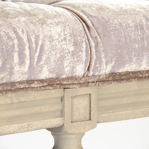 Zentique Louis Tufted Bench Velvet Upholstered 54"W Low-Profile Seat with Deep Button Tufting & Birch Frame CFH034-3 309 A