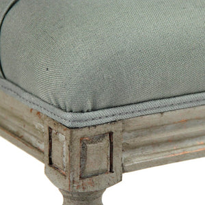 Zentique Louis Tufted Bench with Birch Frame and Premium Linen Upholstery — Elegant Seating for Entryway or Bedroom Faux Olive Green Birch, Sage Linen CFH034-3 432 I