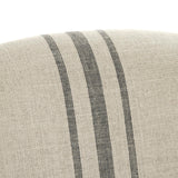 Rana Club Chair Limed Grey Oak, Natural Linen with Blue Stripe CFH132 E272 Blue Stripe Zentique